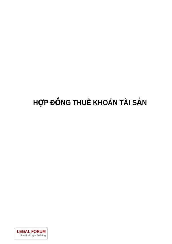 HỢP ĐỒNG THUÊ KHOÁN TÀI SẢN