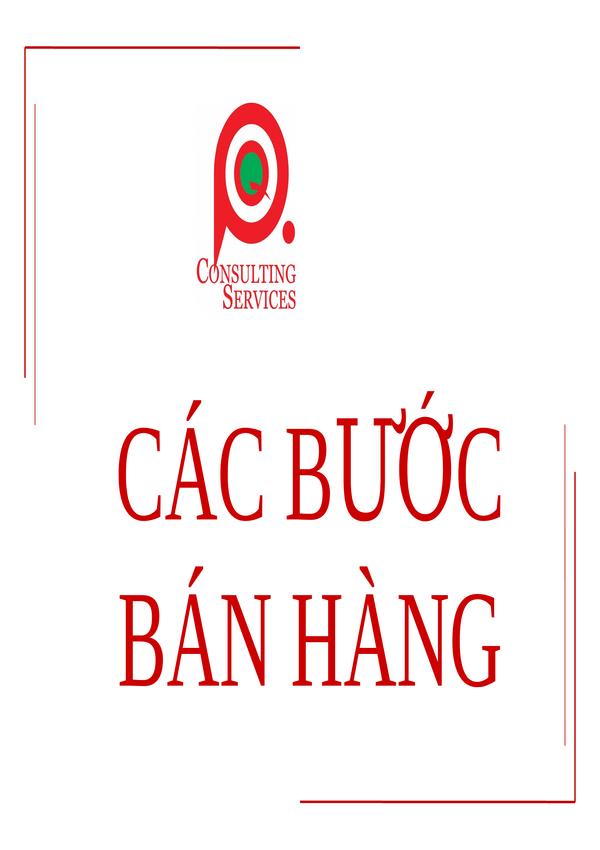 Quy trình bán hàng tại Đại Lý