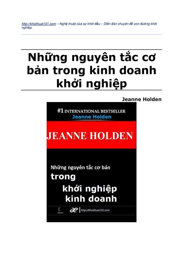 Những nguyên tắc cơ bản trong kinh doanh khởi nghiệp